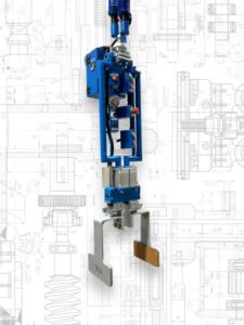 Attrezzo per manipolatori pneumatici Maniflex con sistema di presa a ganasce